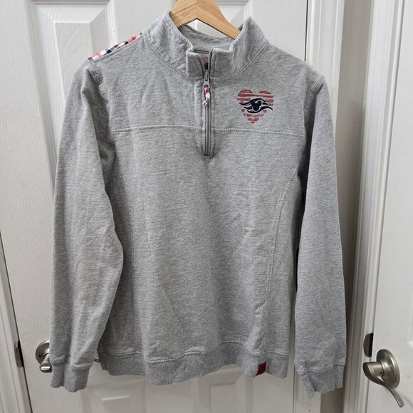 Disney Cruiseline 1/4 zip Sweatshirt Womens Size Large Gray‎ casual travel - Picture 1 of 14